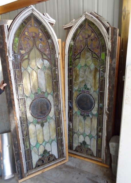 2 Large Stained Glass Church Windows (1 of 1)