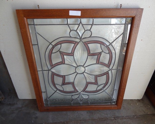 Newly Framed Leaded Beveled Window (1 of 1)