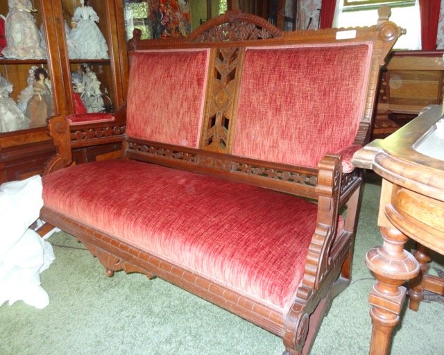 Victorian Reupholster Couch: Victorian Reupholster Couch