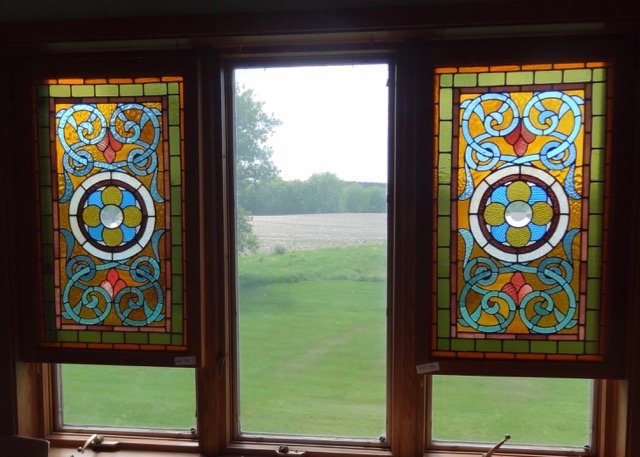 Pair of Stained Glass Windows (1 of 1)