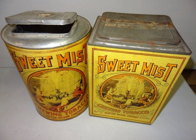 2 Sweet Mist Large Tobacco Tins (1 of 4)