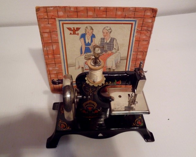 Toy German Sewing Machine in Original Box (1 of 2)