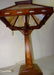 Oak Mission Stained Glass Table Lamp - 3