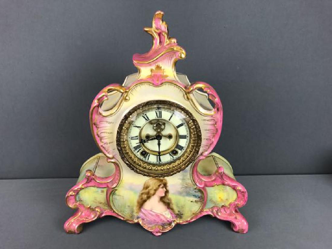 Ansonia China Case Clock (1 of 8)