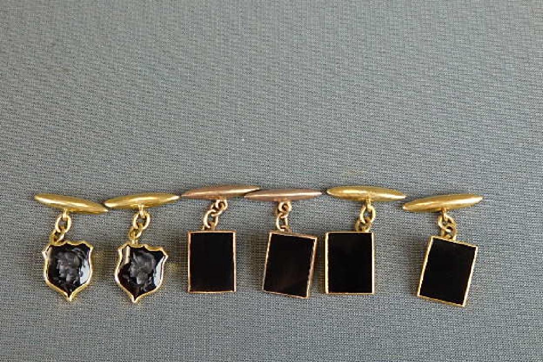 18K Gold Cufflinks Lot of 3 (1 of 7)