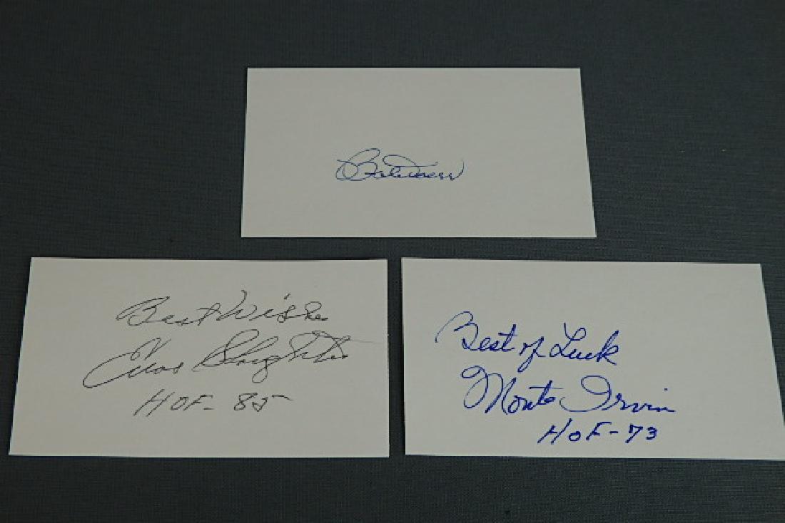 Enos Slaughter Bobby Doerr Monte Irvin Lot of Auto (1 of 4)