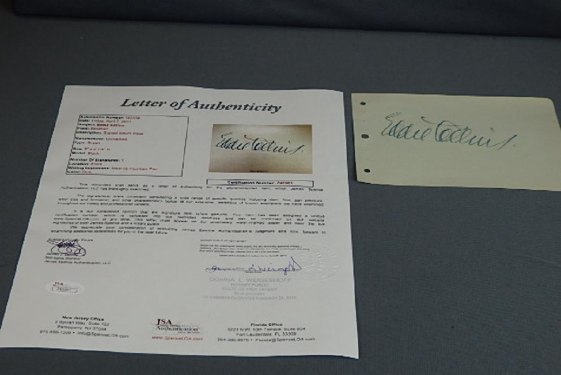 Eddie Collins Hall of Famer Autographed Album Shee (1 of 4)