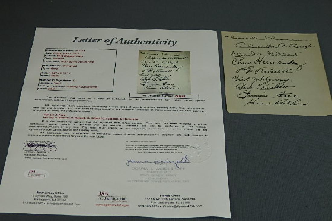1942 Chicago Cubs Autographed Album Sheet w Jimmie (1 of 5)