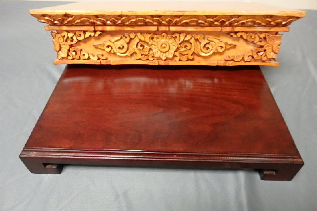 Wooden Carved Shelf with Dragon (1 of 7)