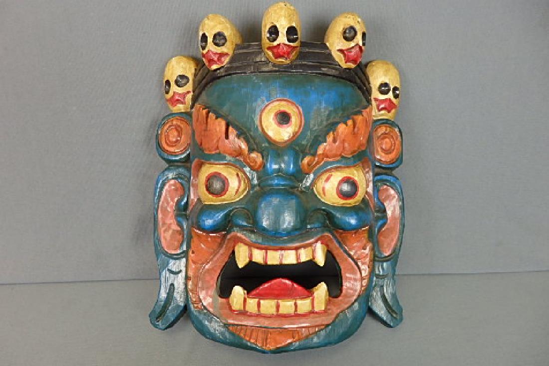 Hindu God Mahakala Blue Mask (1 of 6)