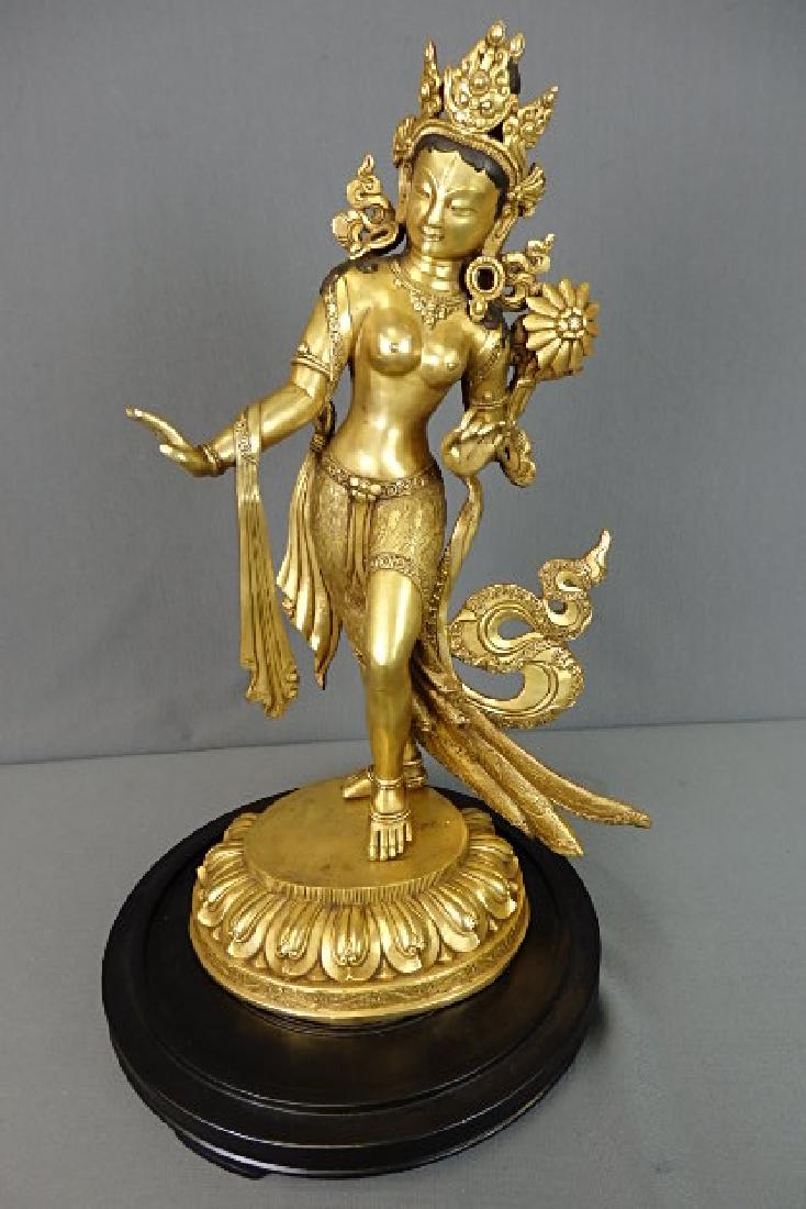 Heavy Metal Statue of Standing Tara (1 of 8)