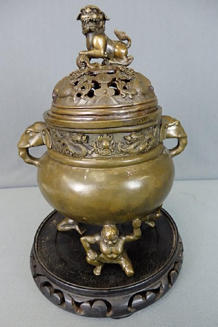 Bronze Chinese Incense Burner (1 of 7)