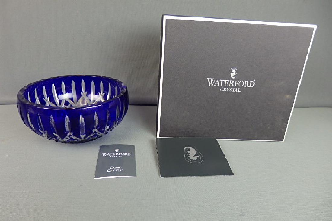 Boxed Waterford Crystal Cobalt Bowl (1 of 4)