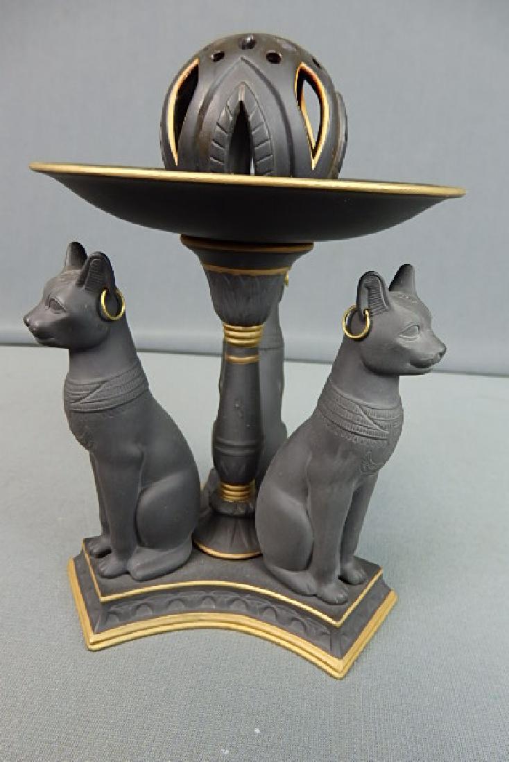 Bella Bisque Noble collection 3 Egyptian Cat Incen (1 of 4)