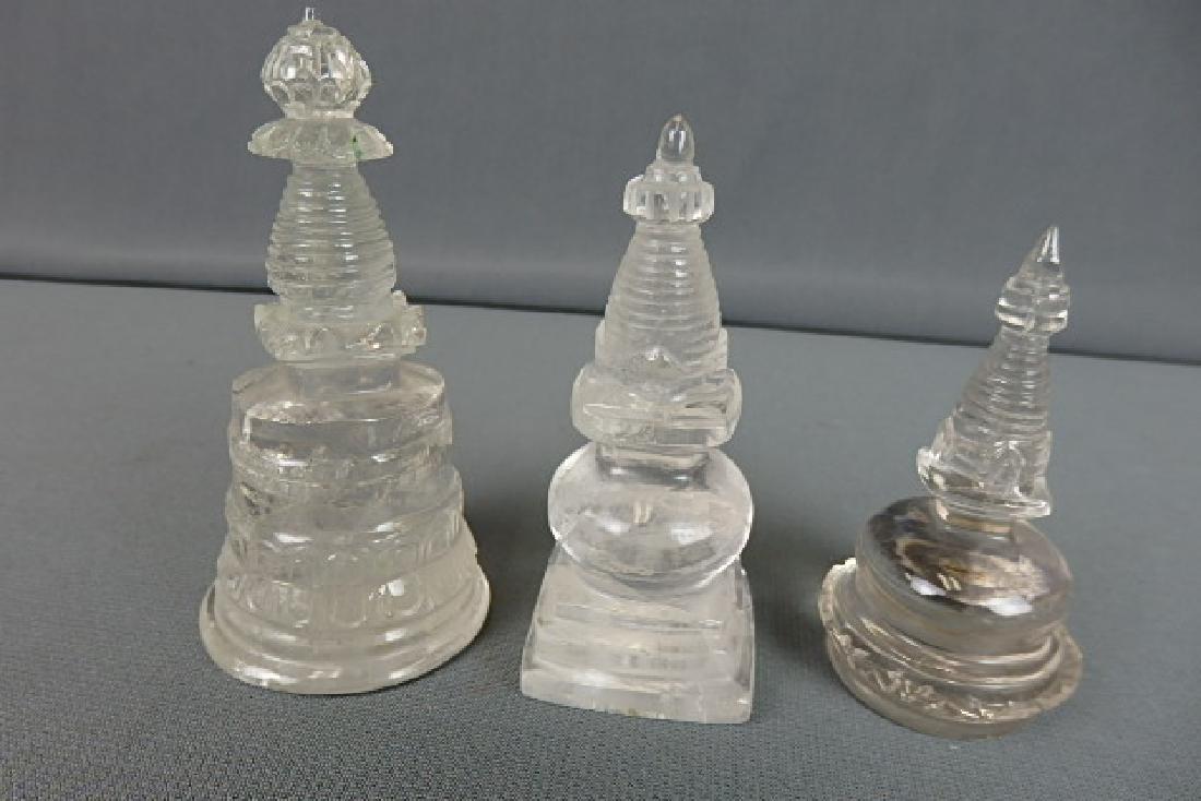 3 Hand Carved Crystals (1 of 4)