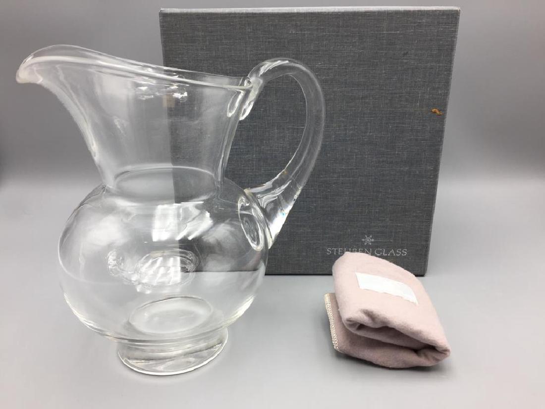 Steuben clear glass pitcher (1 of 4)