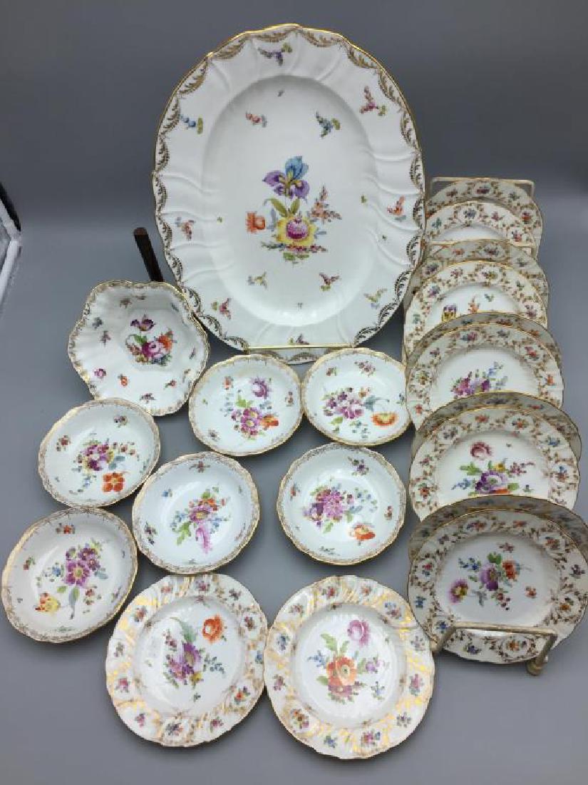 12 Dresden ice cream serving plates and dishes (1 of 16)