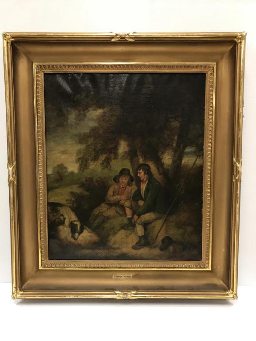 Circa 1800s oil on canvas; (1 of 7)