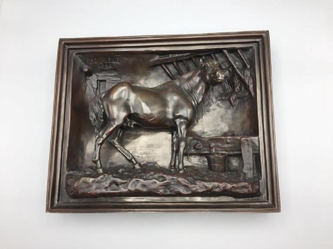 P.J. Mene  bronze three-dimensional plaque (1 of 4)