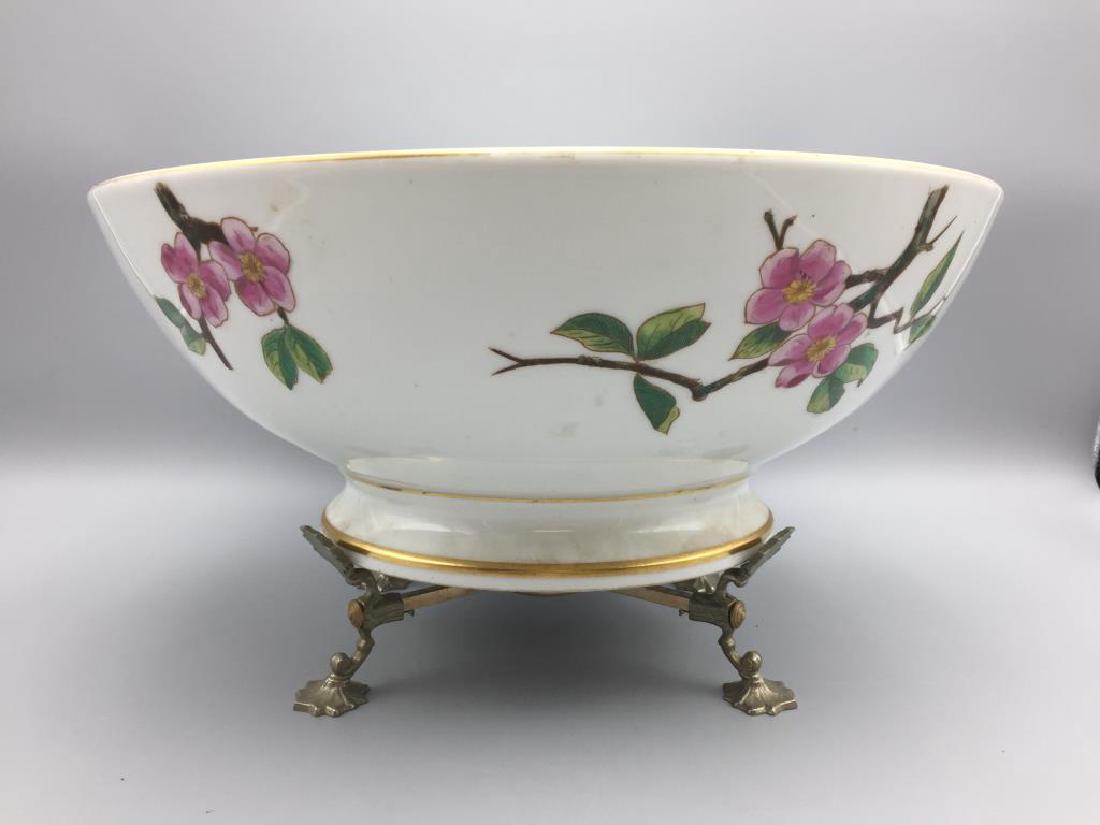 Large hand painted punch bowl (1 of 6)