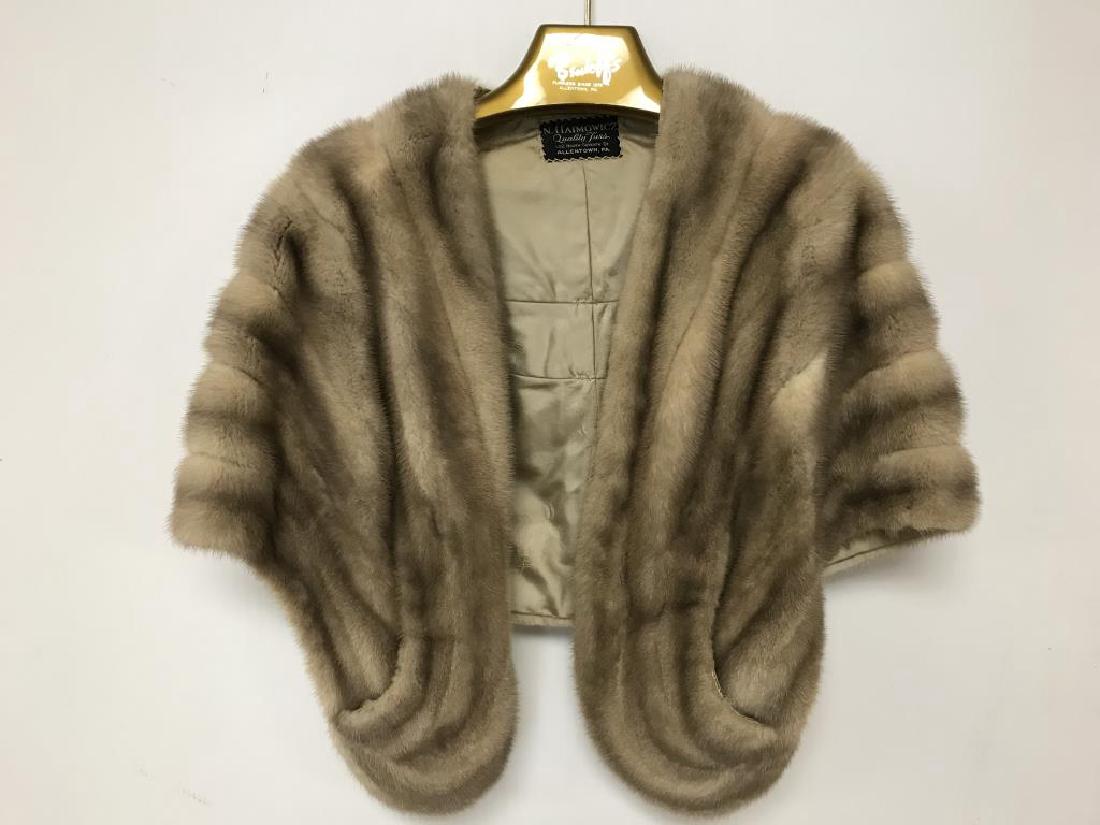 Lot of two light mink stole (1 of 7)