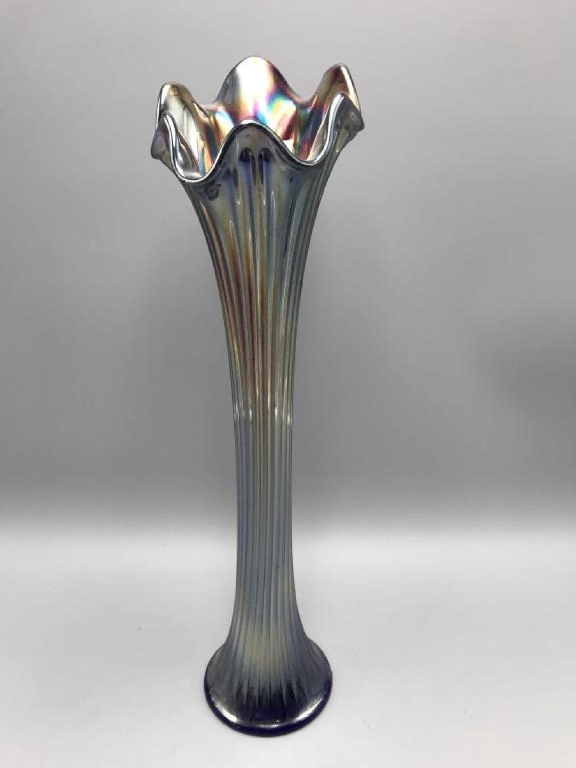 Carnival Glass Funeral Vase Feb 13 2018 Tom Hall Auctions Inc