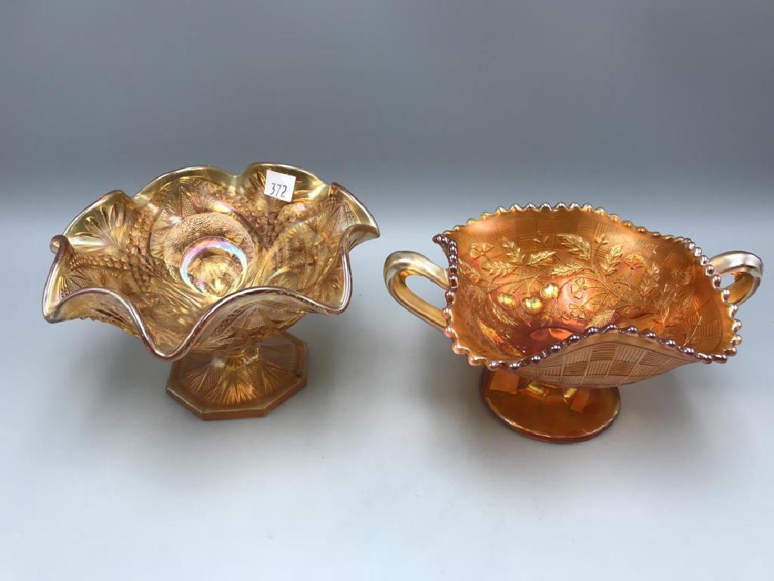 Lot of two marigold carnival bowls (1 of 4)