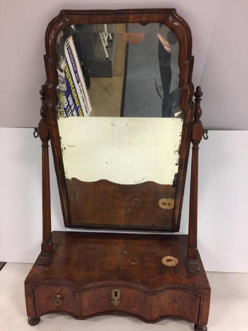 18th century English shaving mirror (1 of 4)