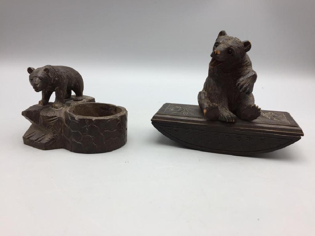 Lot of two Black Forest desk pieces (1 of 5)