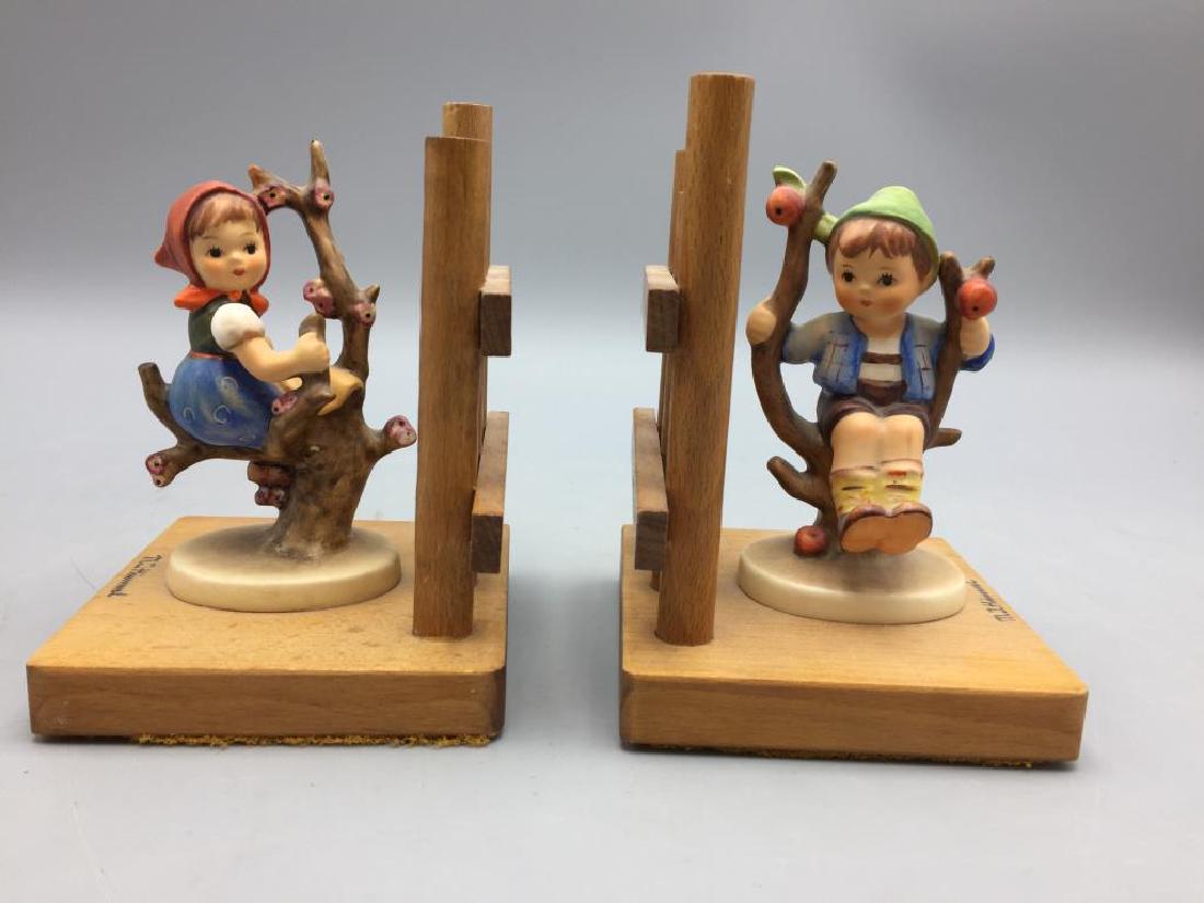 Hummel Apple tree boy and girl bookends (1 of 2)
