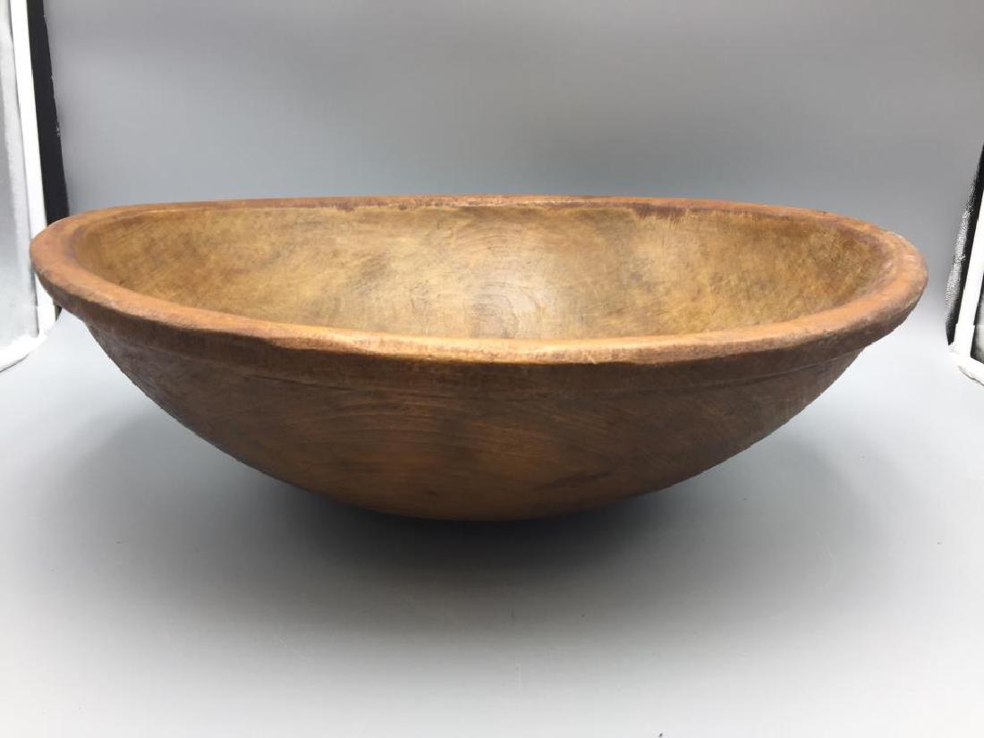 Large Treen ware bowl (1 of 3)
