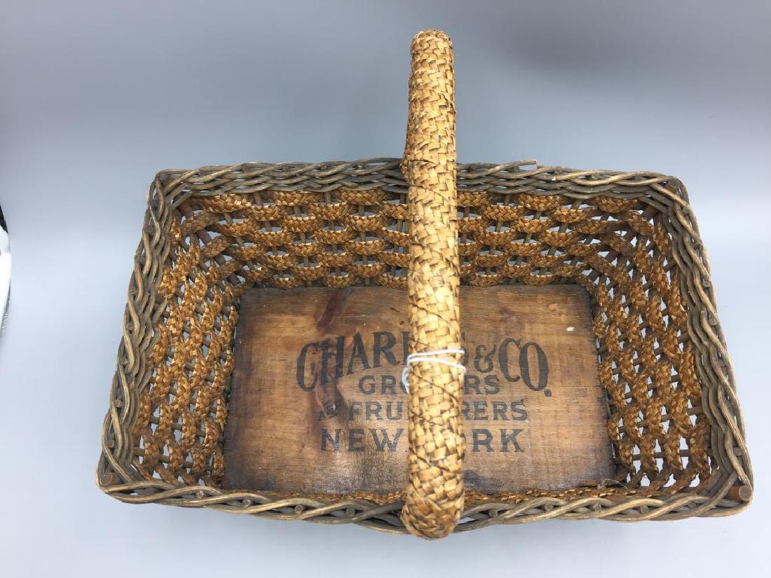 Early wicker advertising basket (1 of 4)