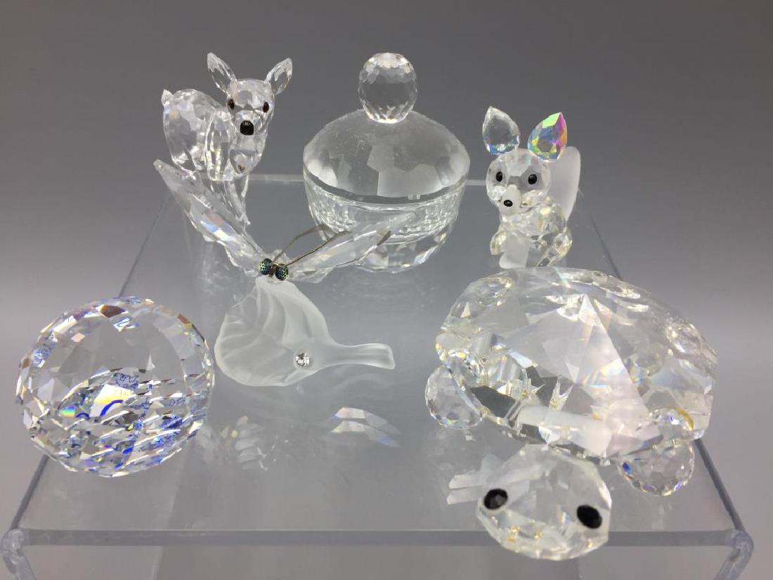 Lot of six Swarovski crystal items (1 of 8)