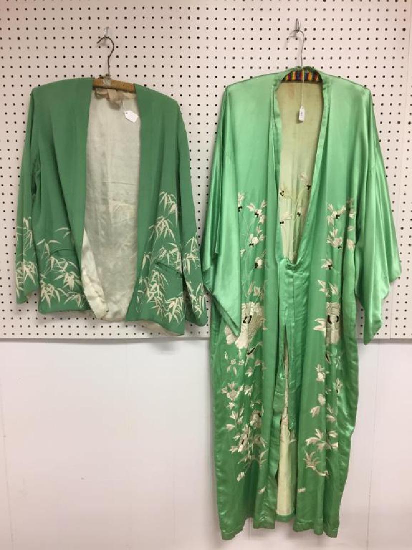 Lot of two silk Japanese style garments (1 of 12)
