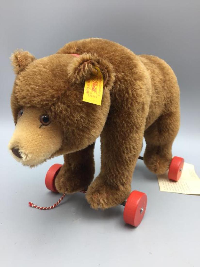 Steiff Classic Pull toy Bear on Wheels (1 of 4)