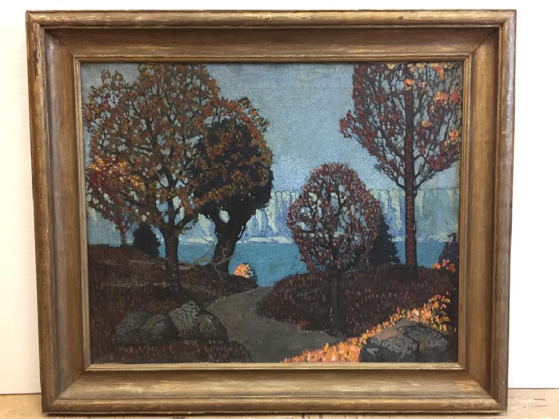 Oil on canvas, unknown 20th century Artist (1 of 4)