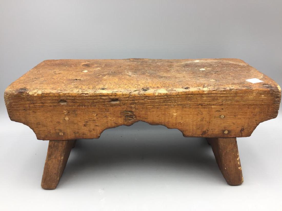 Primitive wooden stool (1 of 4)