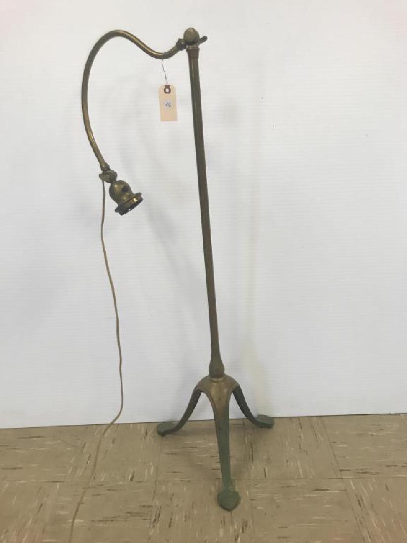 Early brass floor lamp (1 of 4)
