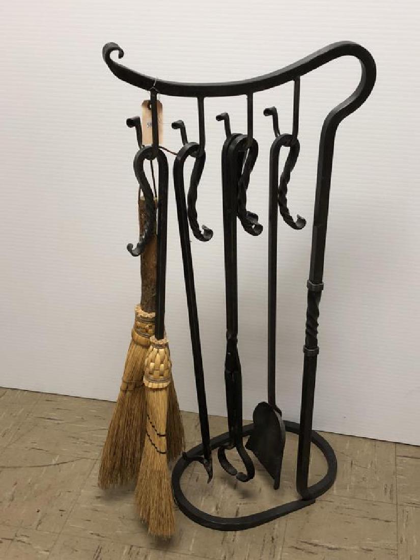Twisted Wrought Iron Antique Fireplace Tool Set Oct 02 2018