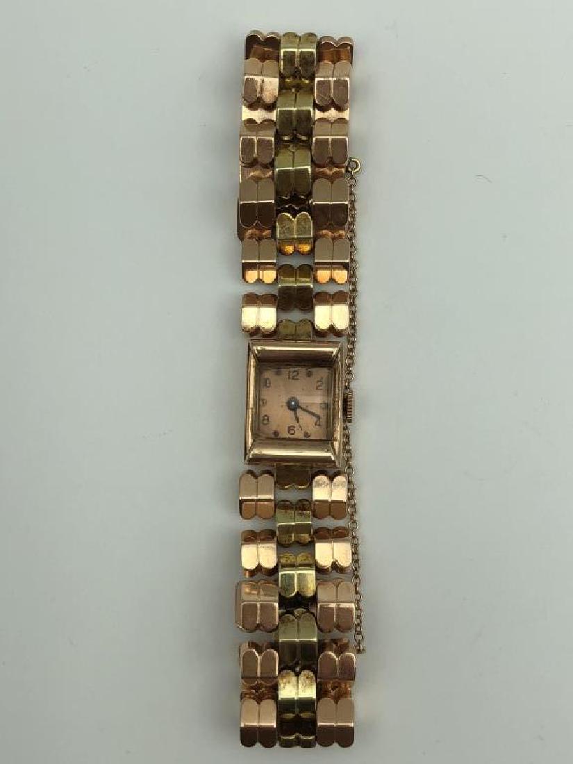 14 karat two-tone gold ladies wristwatch (1 of 4)