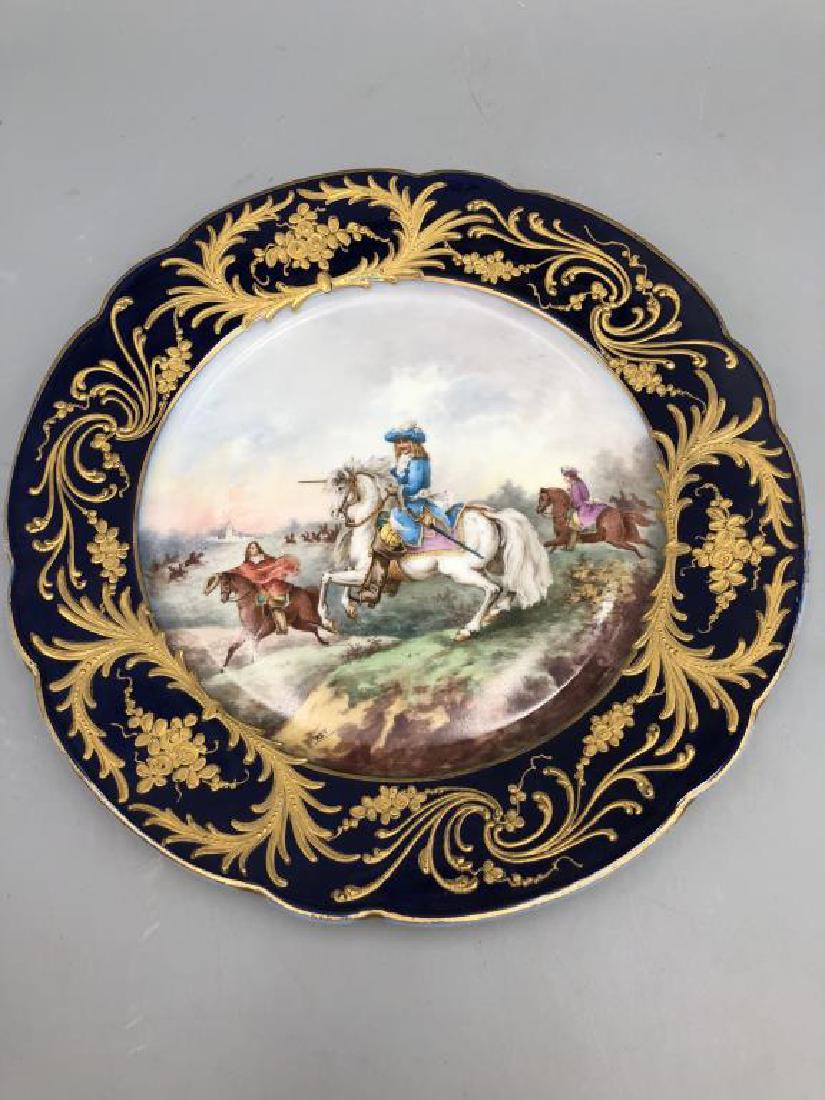 Limoge Porcelain Bataille de Louis XIV Plate; (1 of 6)