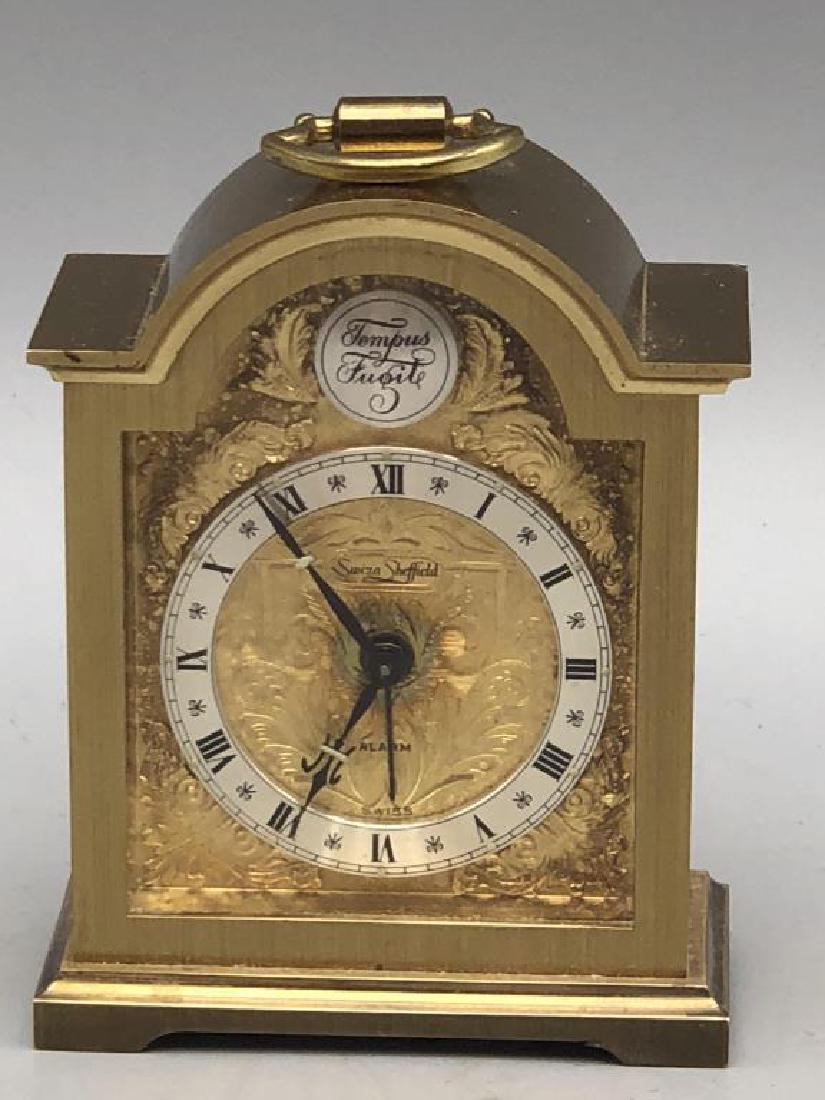 Tempus Fugit Carriage Alarm Clock