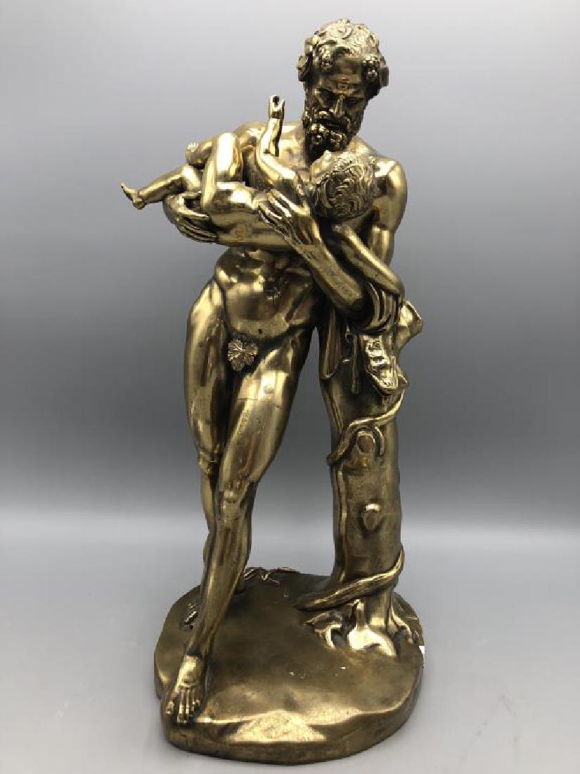 Silenus holding the baby Dionysus bronze (1 of 5)