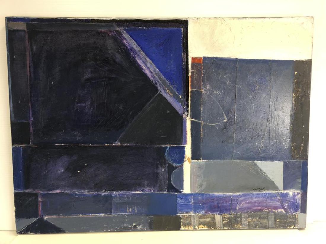 Large Blue Painting by Ben Marcune (1 of 4)