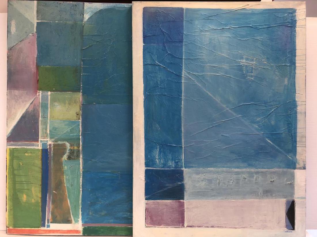 Vertical Blue Paintings by Ben Marcune (1 of 7)