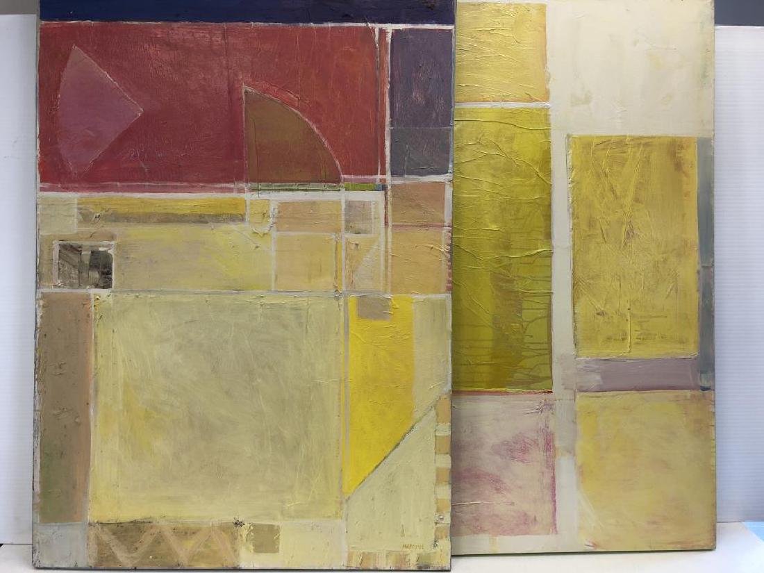 Vertical Yellow Paintings by Ben Marcune (1 of 7)