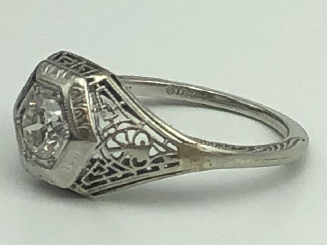 18k filigree diamond ring (1 of 5)