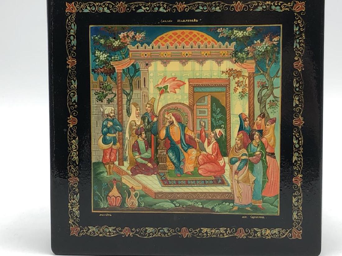 Russian Lacquer Box, Upset King (1 of 8)