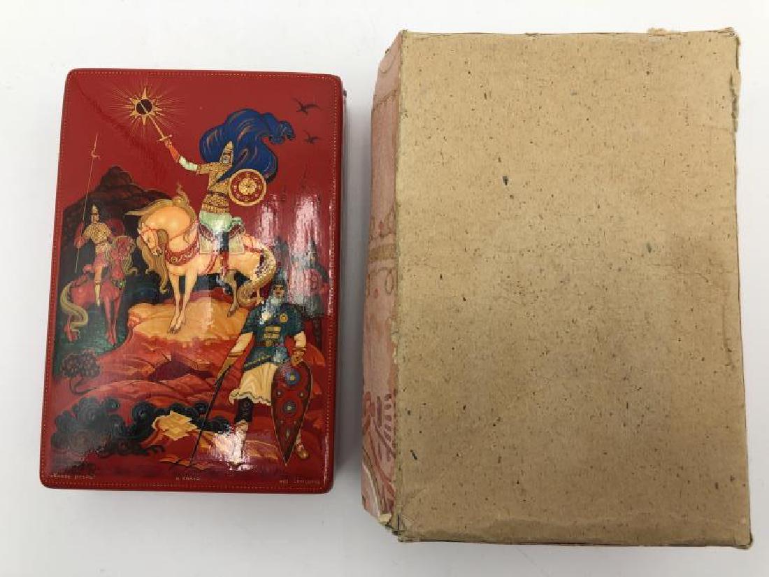 Red Russian Lacquer Box (1 of 8)