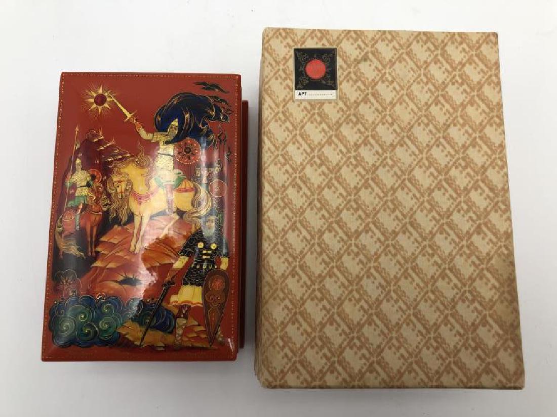 Red Russian Lacquer Box (1 of 7)